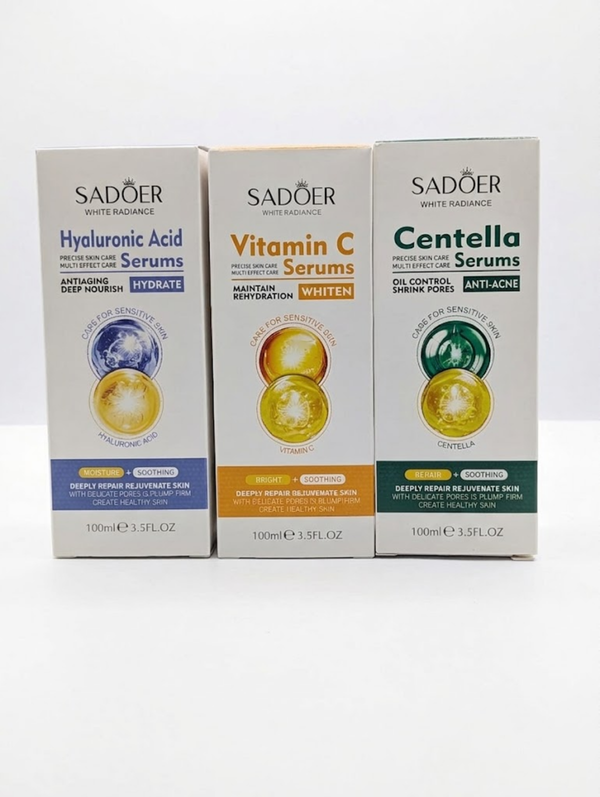 SADOER White Radiance Complete Skin Care Serum Set (3 x 100ml / 3.5FL.OZ)
