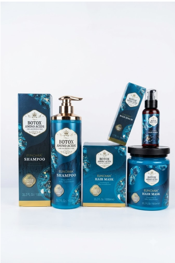 Eunomia Botox Amino Acids Hair Care Complete Bundle (Shampoo + Mask + Serum)